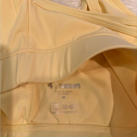 NWT Four Laps ‘Solo’ Performance Sports Bra in Banana Size M - Picture 10 of 10